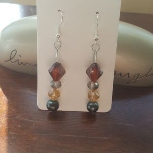 💥🖤Silver-plated// Statement Earrings 💎 💛